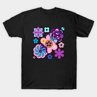 My garden full of flowers, vintage Flower patterns T-Shirt